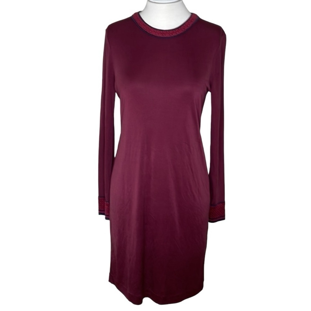 Tory Burch Silk Dress Maroon Size S